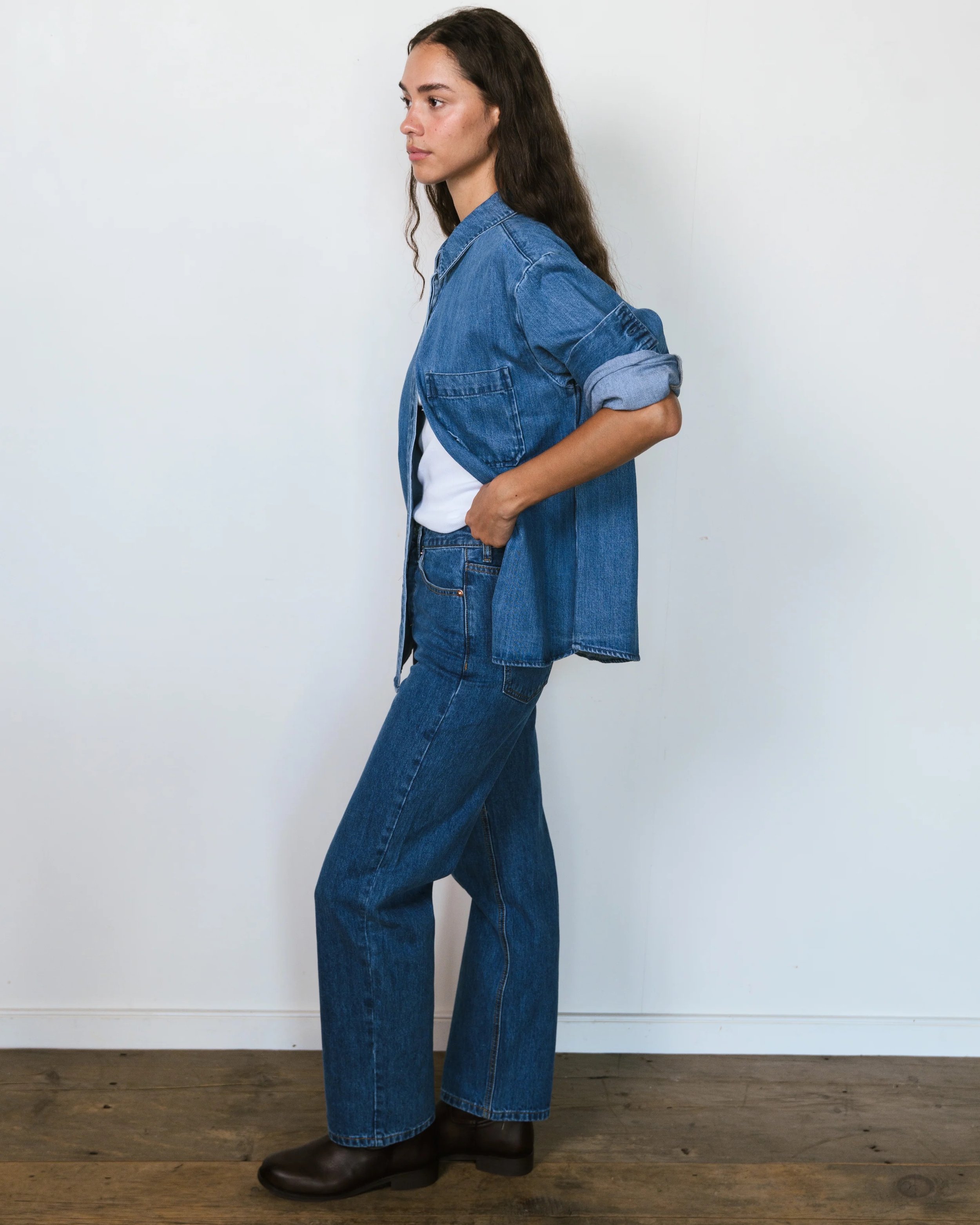 Classic Straight Jeans - Medium Wash