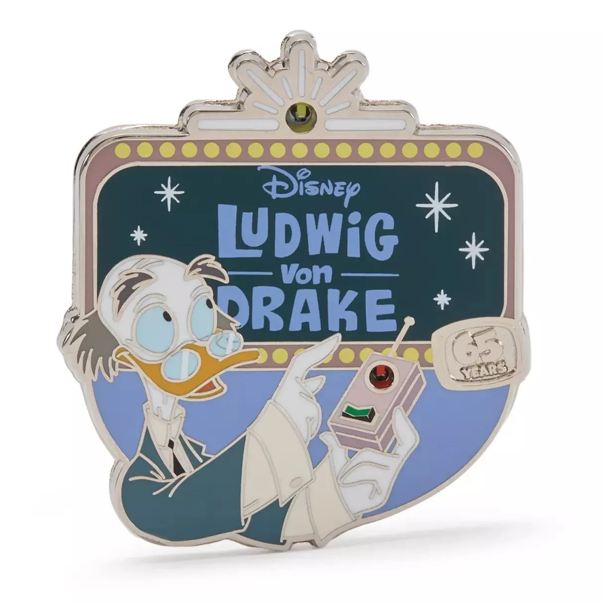 Ludwig Von Drake 65th Anniversary Light-Up Pin