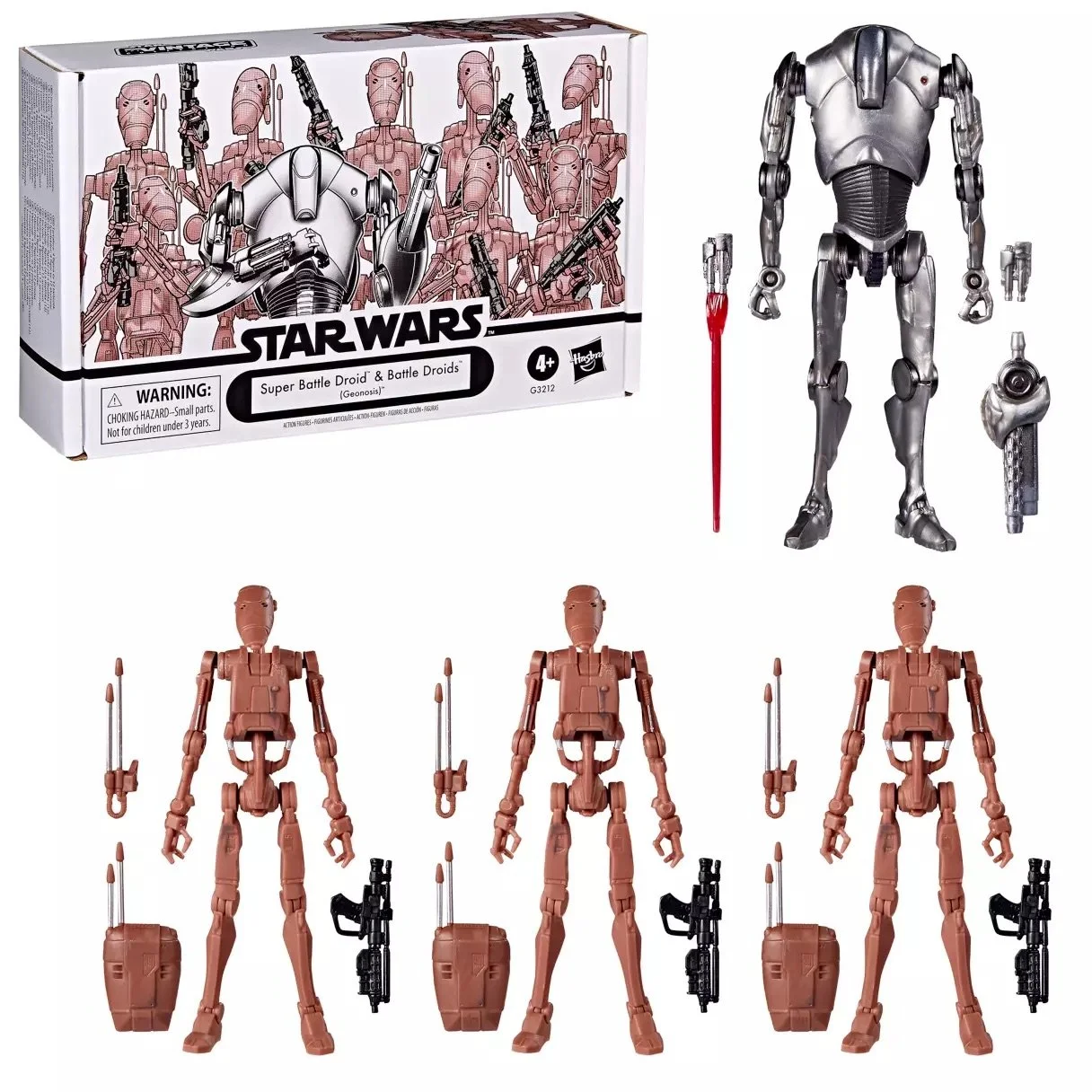 Star Wars: The Vintage Collection Super Battle Droid &amp; Battle Droids Action Figure Set