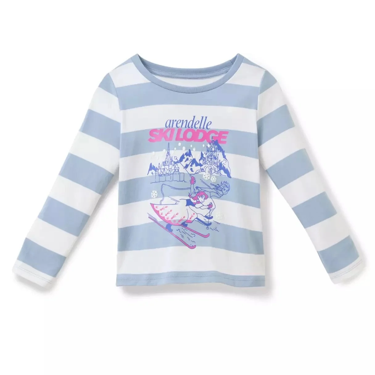 Girls Frozen “Arendelle Ski Lodge” Long Sleeve T-Shirt