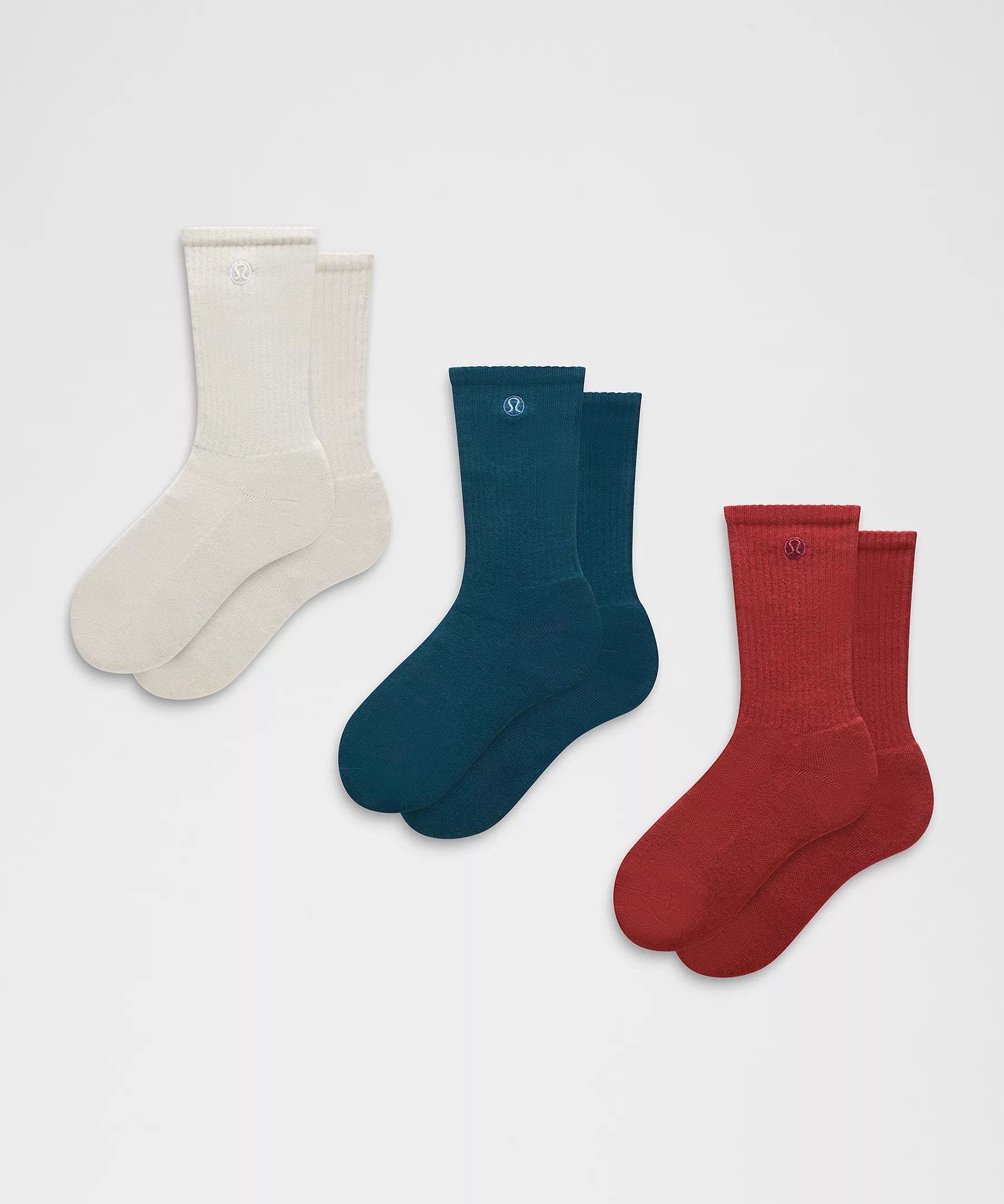 Daily Essential Crew Socks&nbsp;3 Pack
