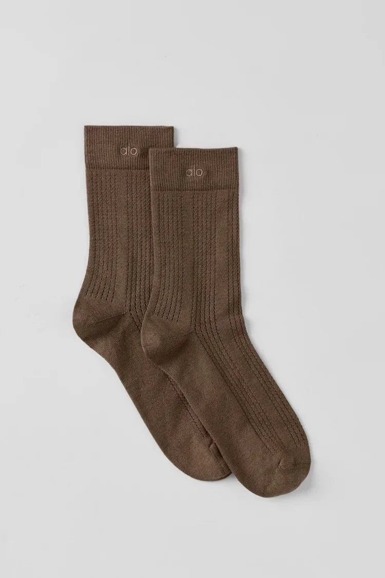 Cashmere Mesh Sock