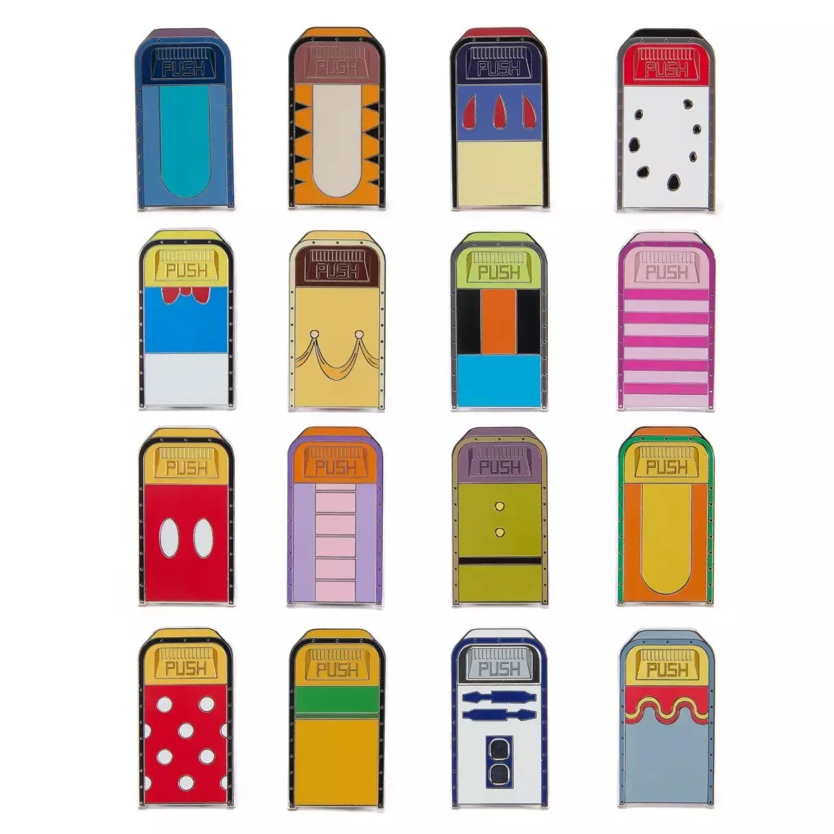 Disney Character Trash Bins Mystery Pin Pouch