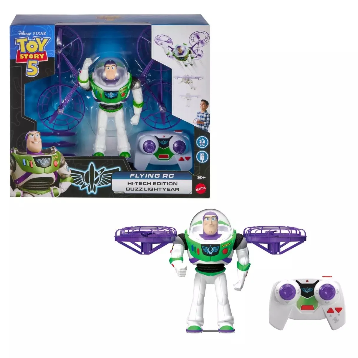 Buzz Lightyear Flying RC Hi-Tech Edition Action Figure