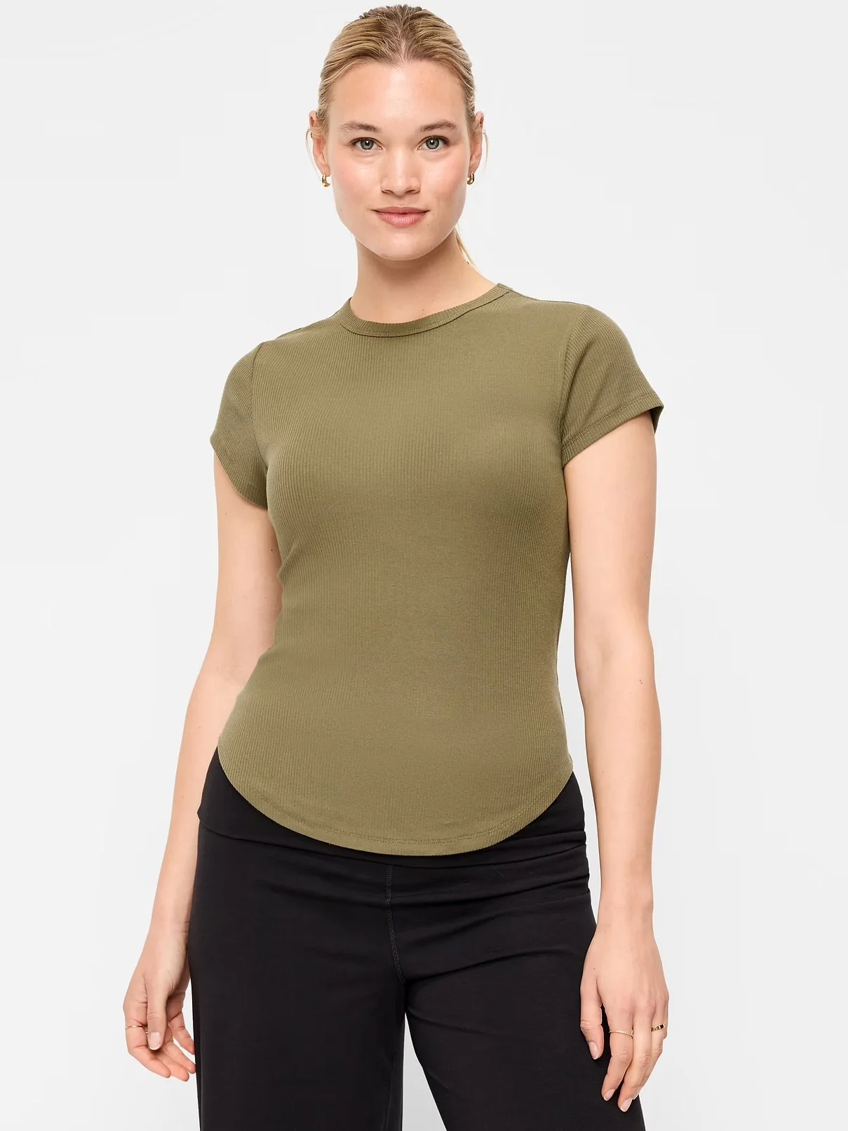 CloudLite Crew-Neck Ribbed T-Shirt