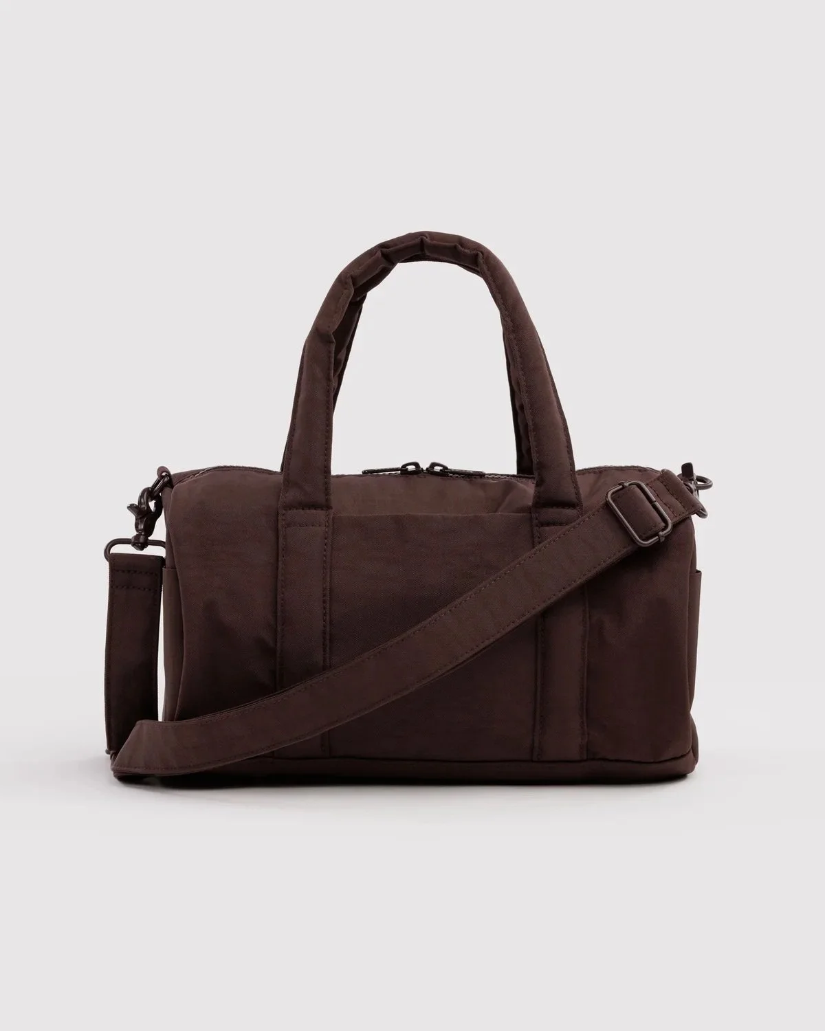 Nylon Duffle Bag - Coffee