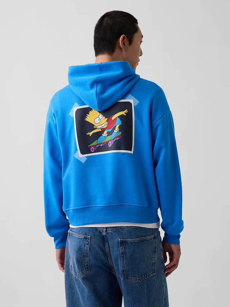 The Simpsons VintageSoft Hoodie - Breezy Blue