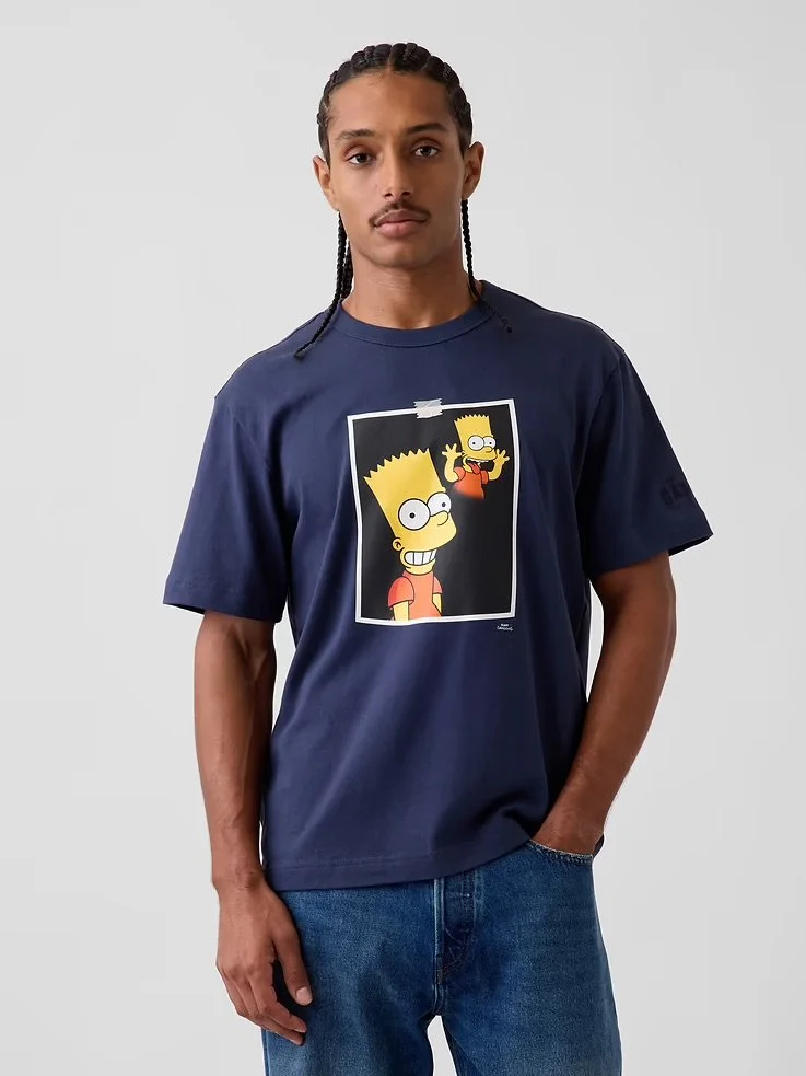 The Simpsons Graphic T-Shirt - Vintage Navy