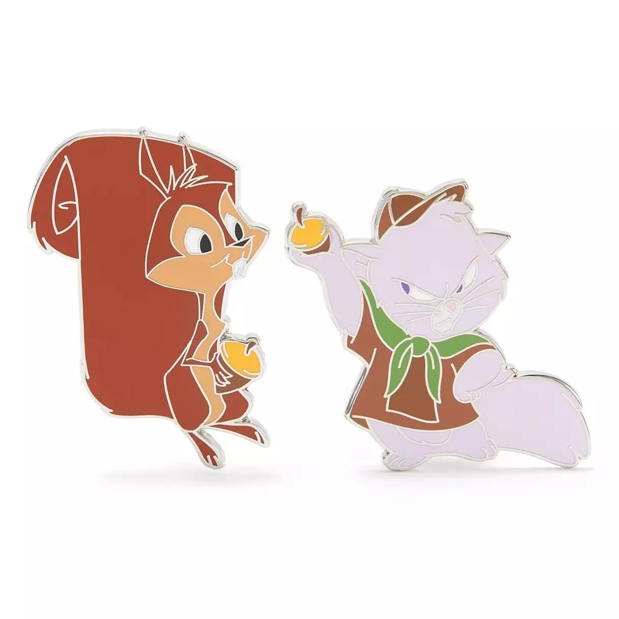 Yzma as Cat &amp; Bucky the Squirrel Pin Set