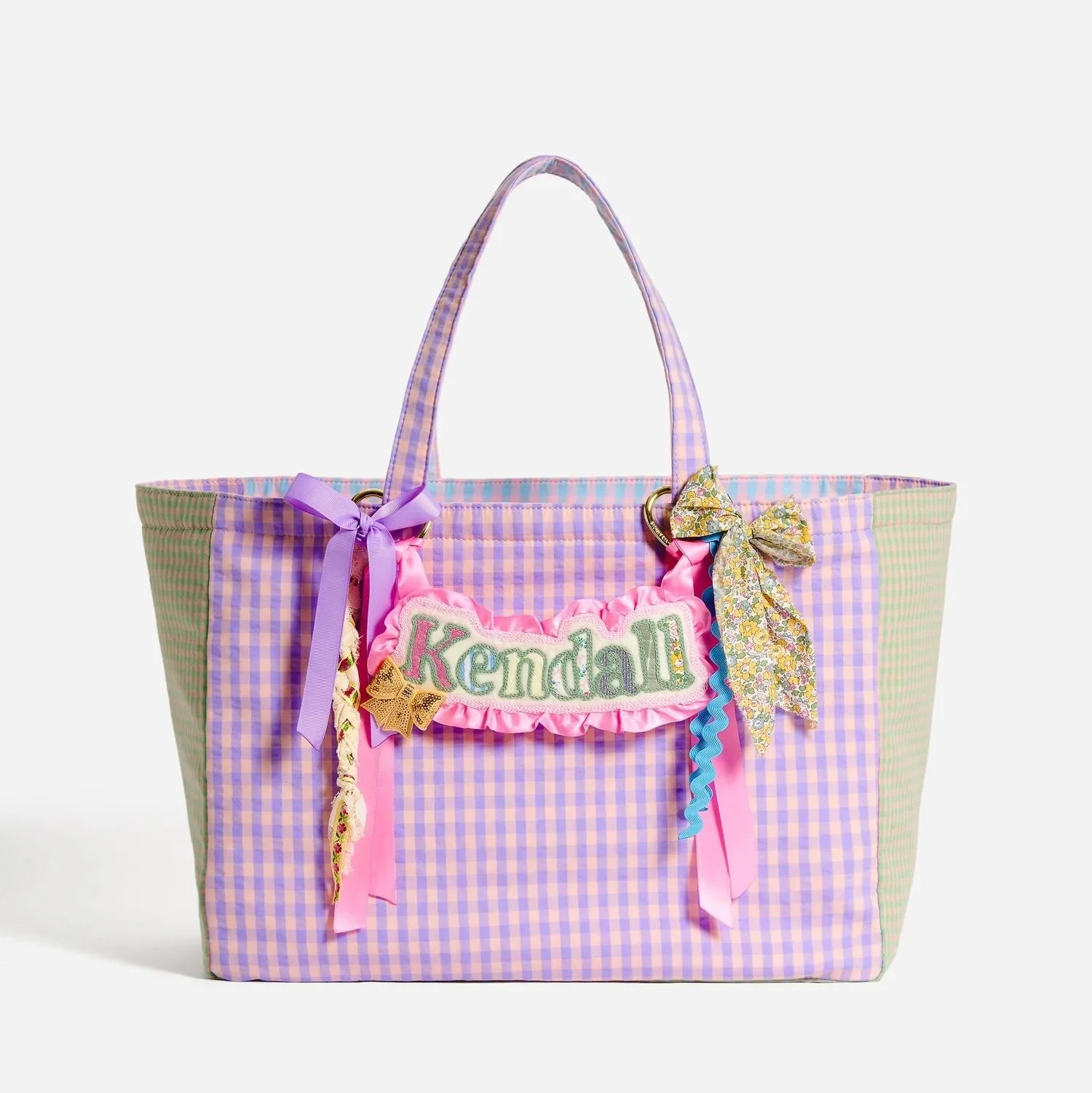 Custom Hand Embroidered Hanging Bag Charm