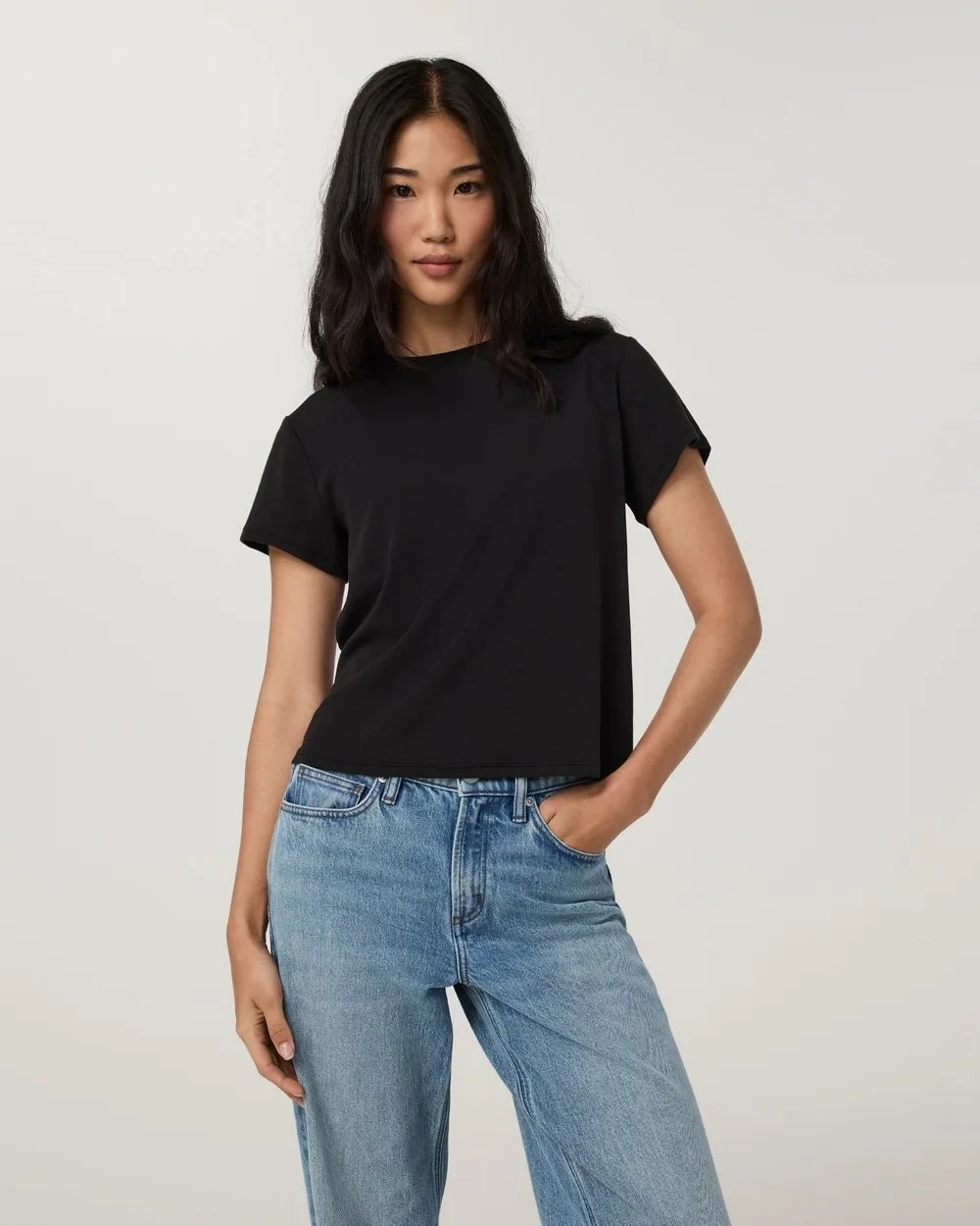 Everyday Cotton Stretch Relaxed Tee