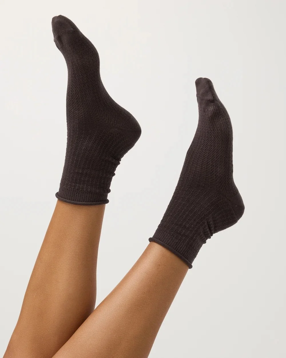 Quarter Crew Pointelle Sock Vuori French Roast New Arrivals October 2026.jpeg