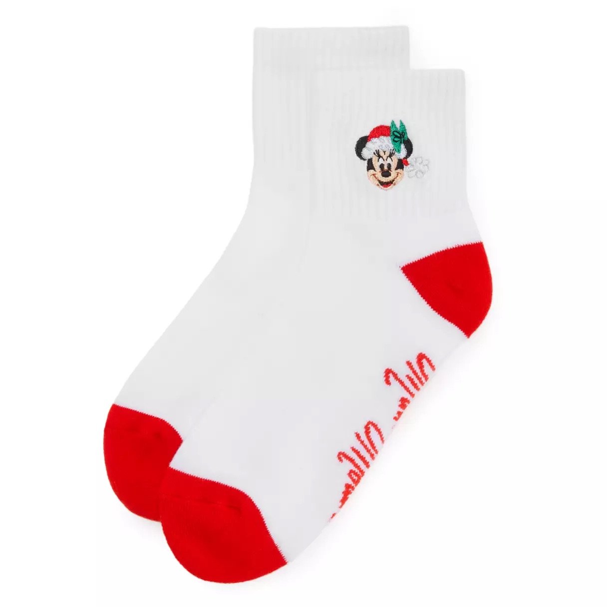 Santa Minnie Holiday Socks