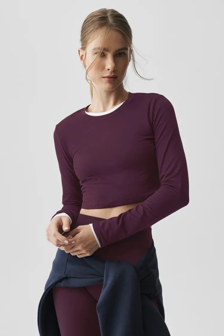 Alosoft Crop Finesse Long Sleeve