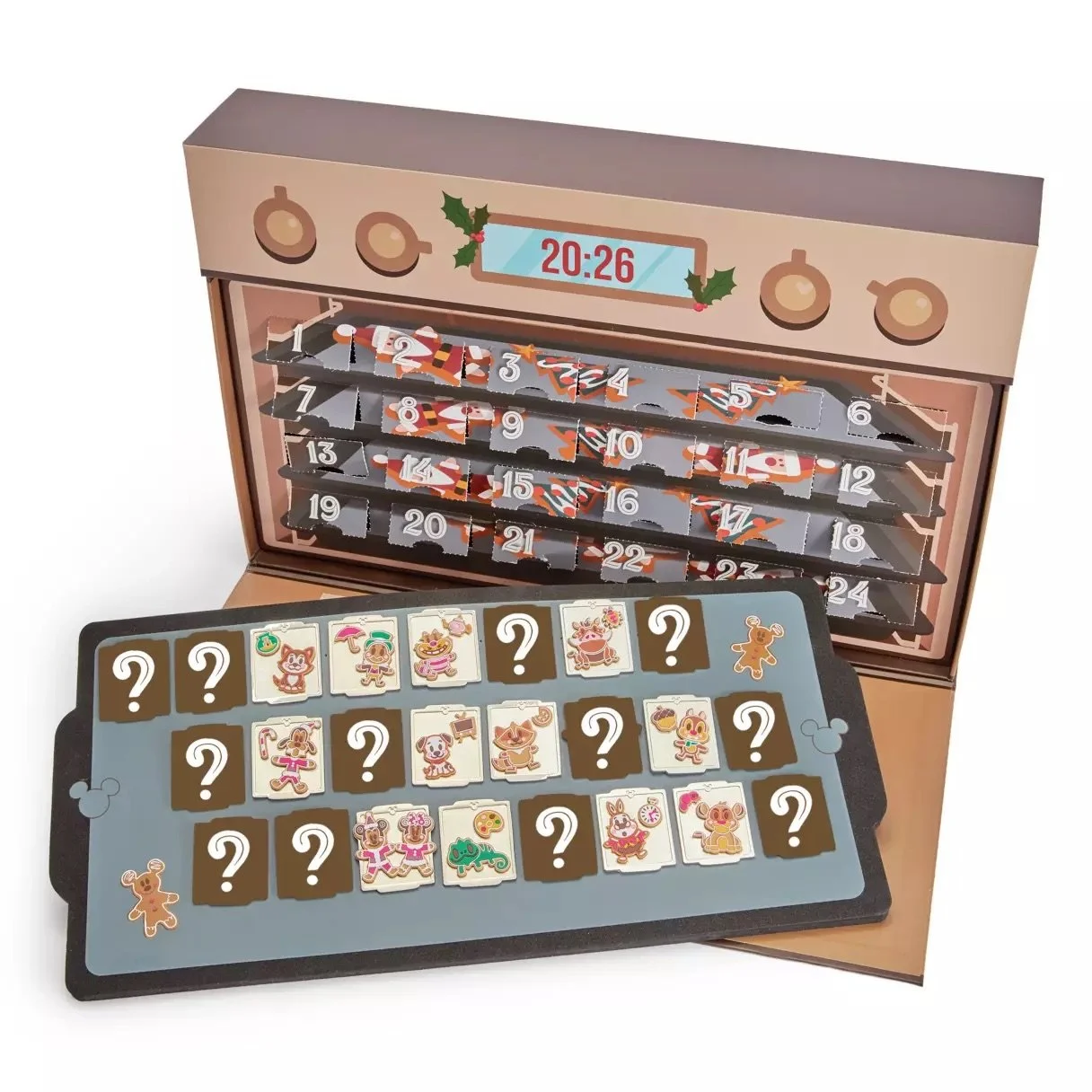 Disney Christmas Cookies Advent Calendar Mystery Pin Set