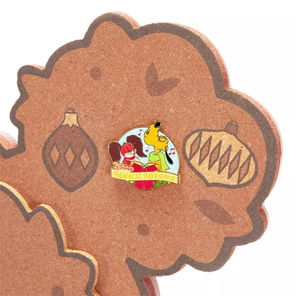 Mickey Icon Wreath Pin Collector's Cork Board with Pin