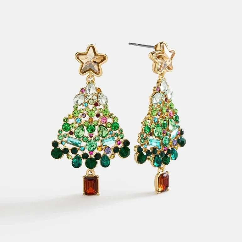 Mickey Christmas Tree Earrings