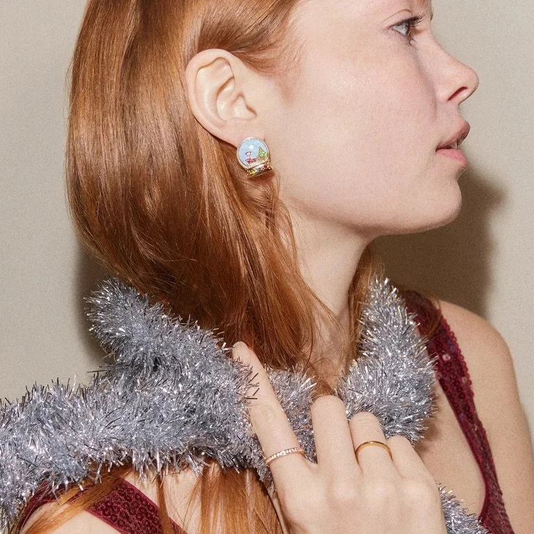 Mickey Snow Globe Earrings