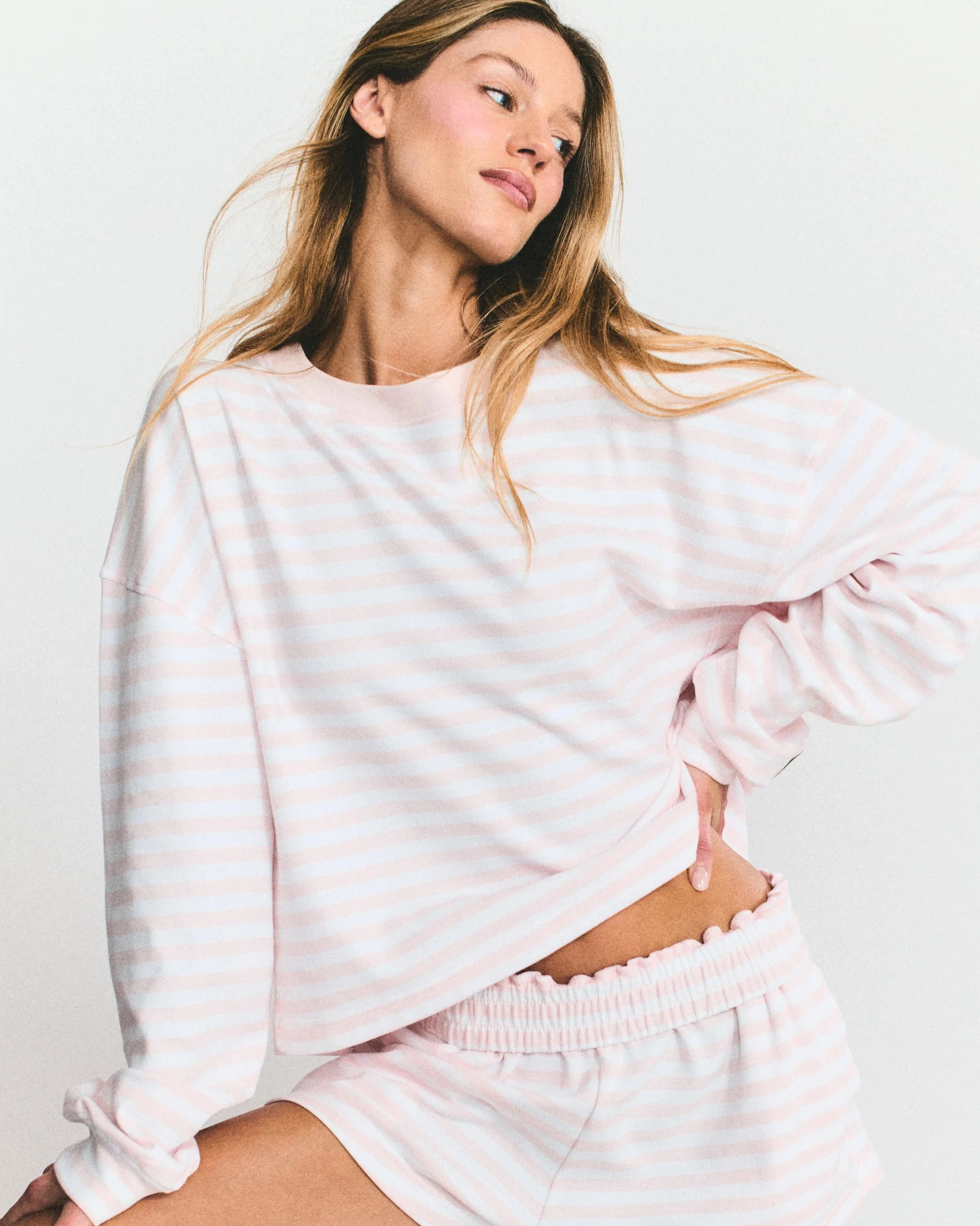 Striped Cotton Long Sleeve - Cupid