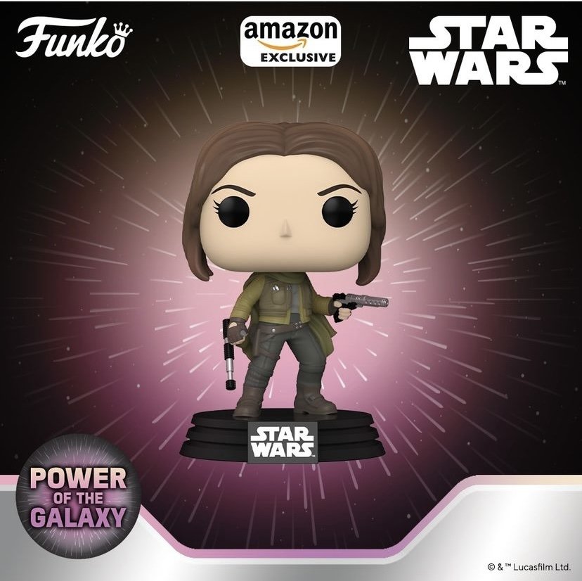  Funko Pop!: Star Wars: El poder de la galaxia - Jyn Erso,  exclusivo de  : Juguetes y Juegos