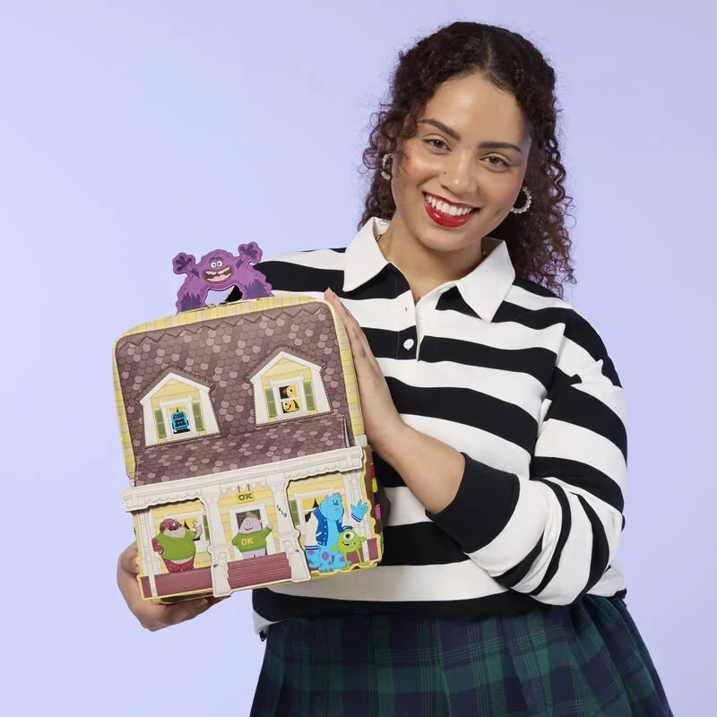 New Disney Pixar Loungefly Monsters University Oozma Kappa House Mini Backpack