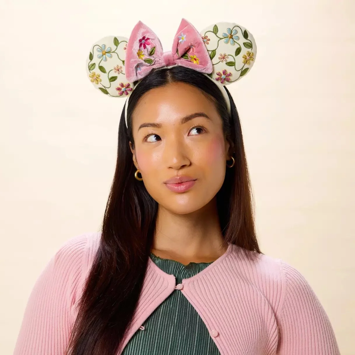 New Disney BaubleBar Minnie Mouse Floral Ear Headband on Disney Store