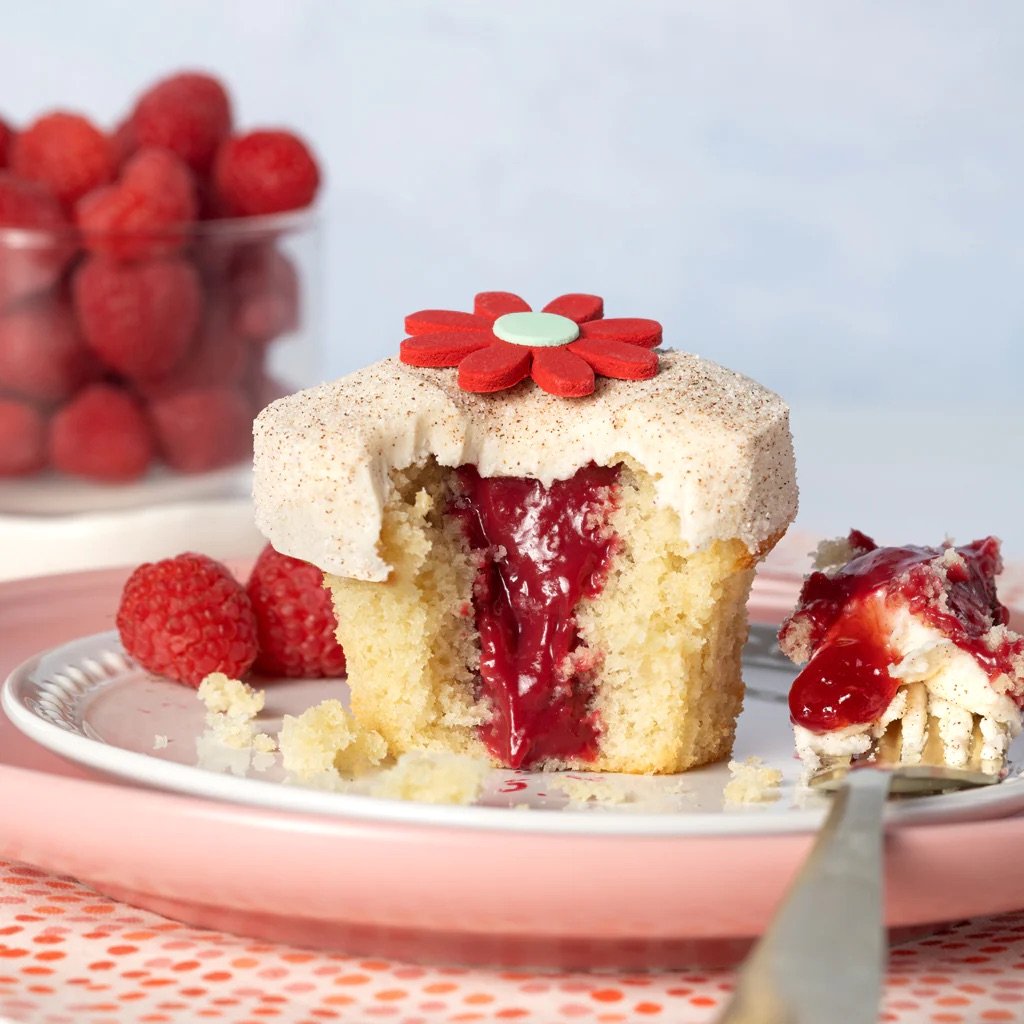 Raspberry French Toast Cupcake