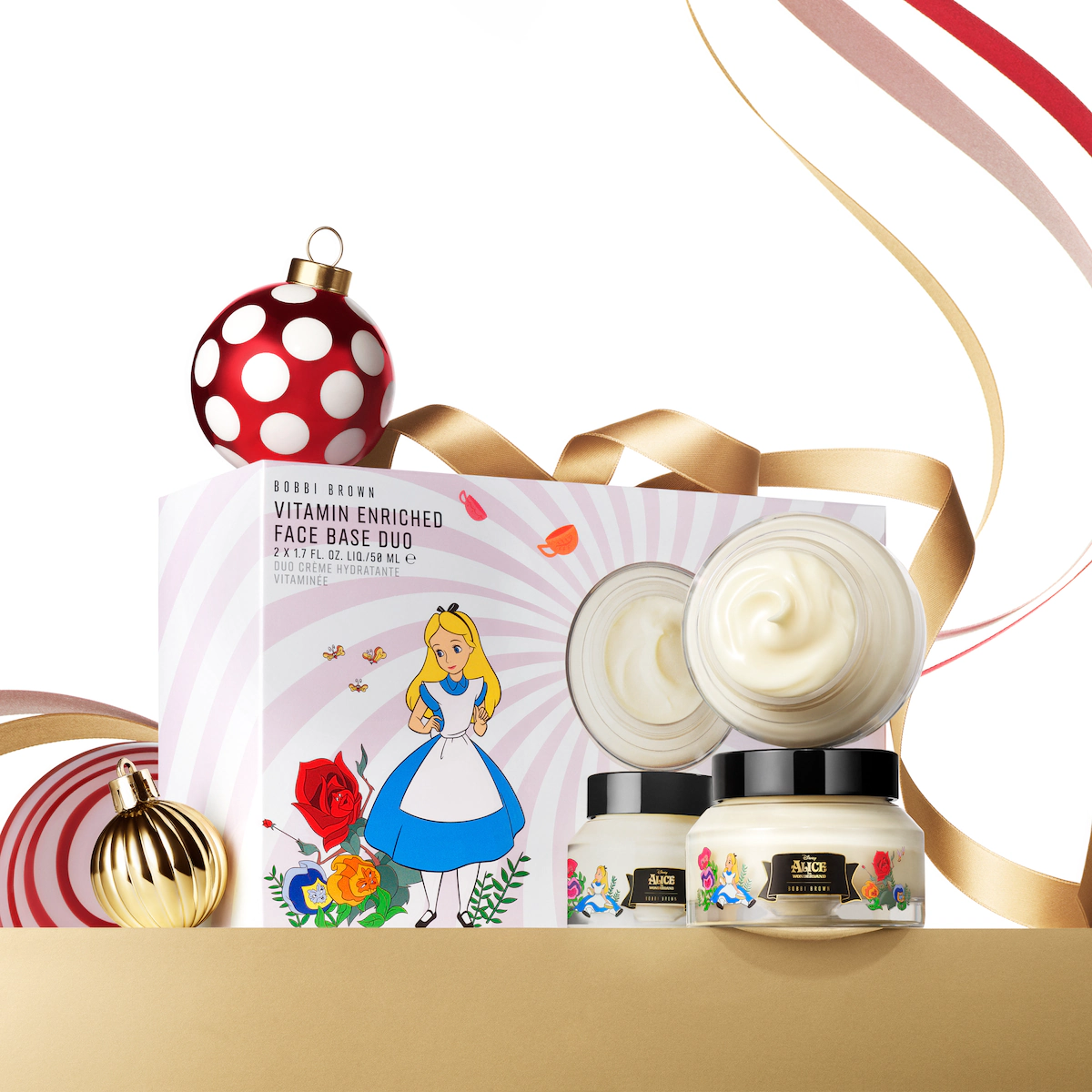 New Bobbi Brown Alice in Wonderland Vitamin Enriched Face Base Duo Gift Set