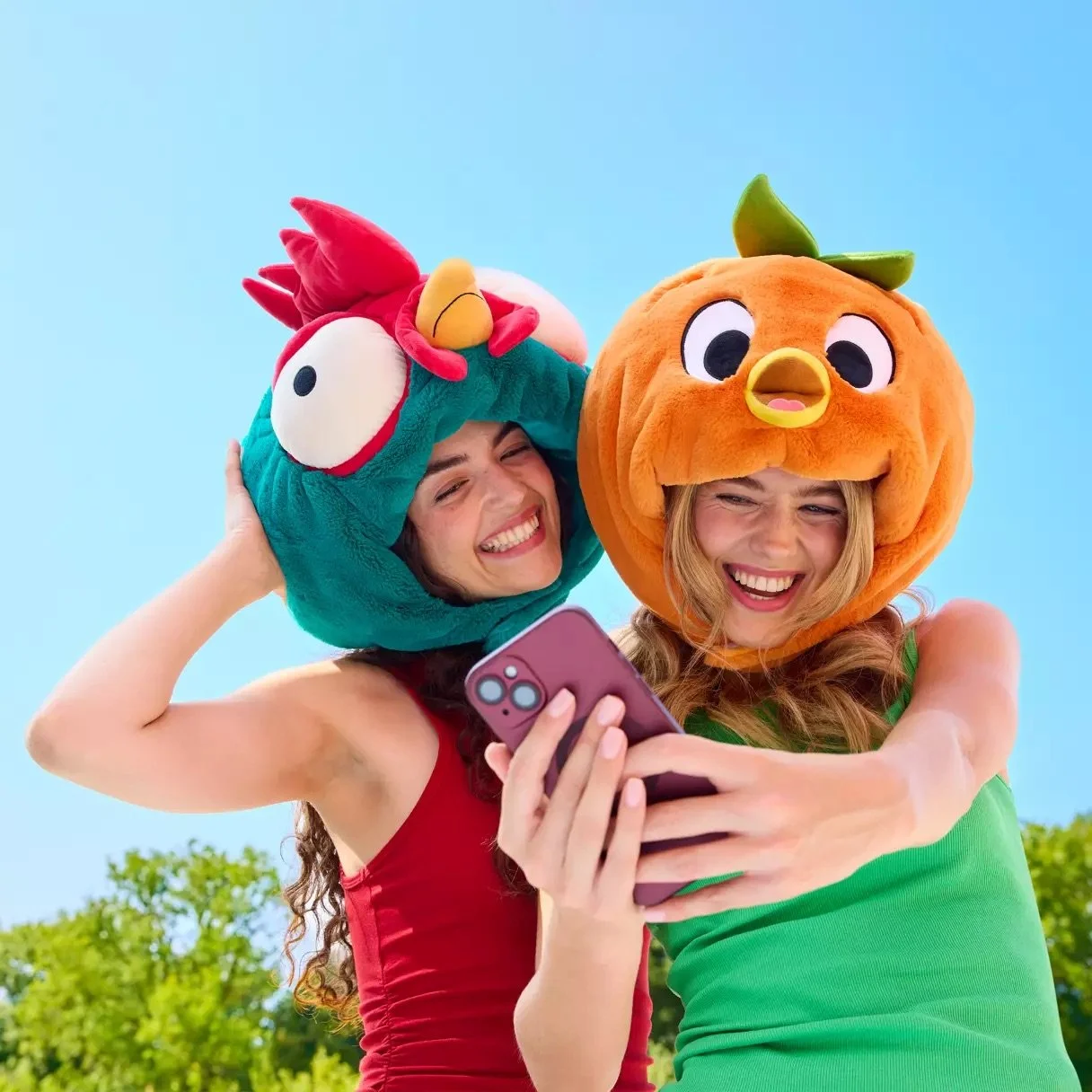 New Disney Plush Character Hat Collection on Disney Store - Orange Bird and Heihei