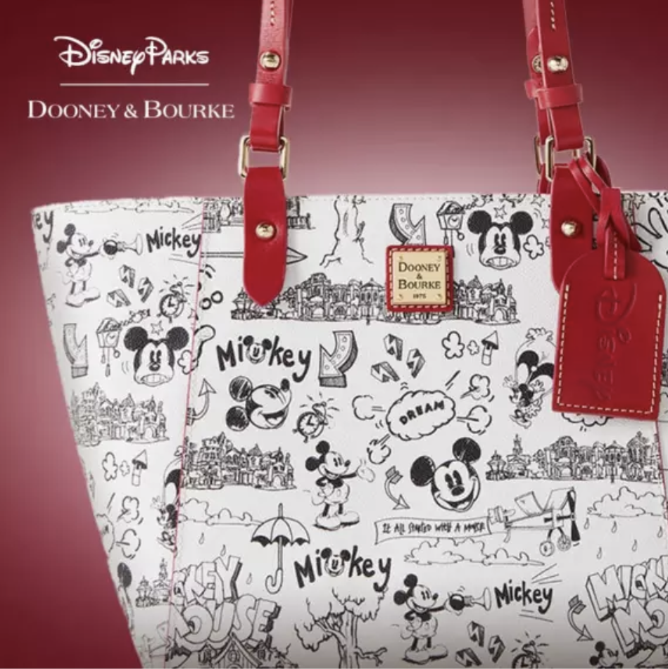 Disney Dooney & Bourke Bag - White Sketch - Crossbody