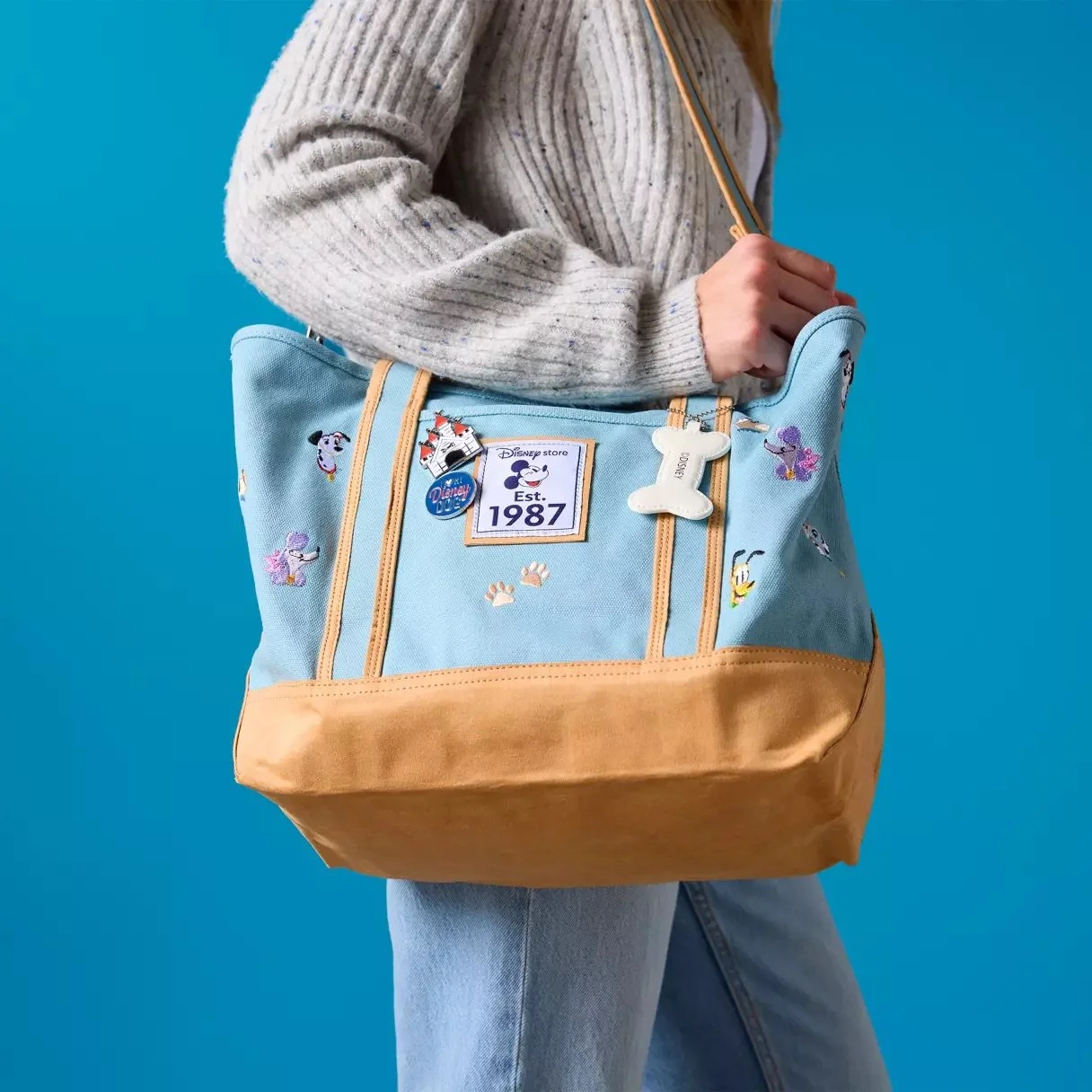 New Disney Dogs Disney Store Est. 1987 Canvas Tote Bag Collection on Disney Store