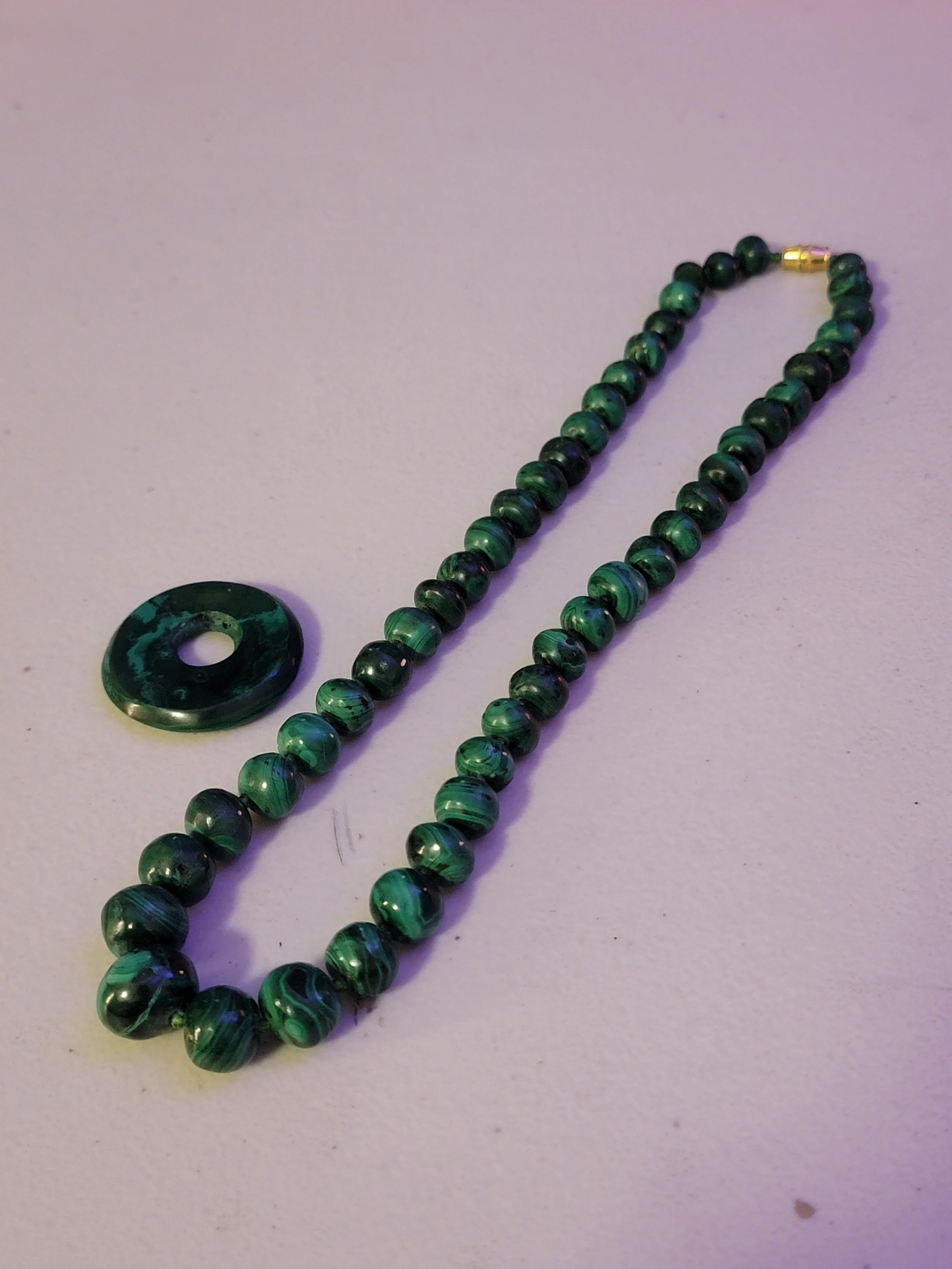 $999 Malachite Necklace and Diabulo