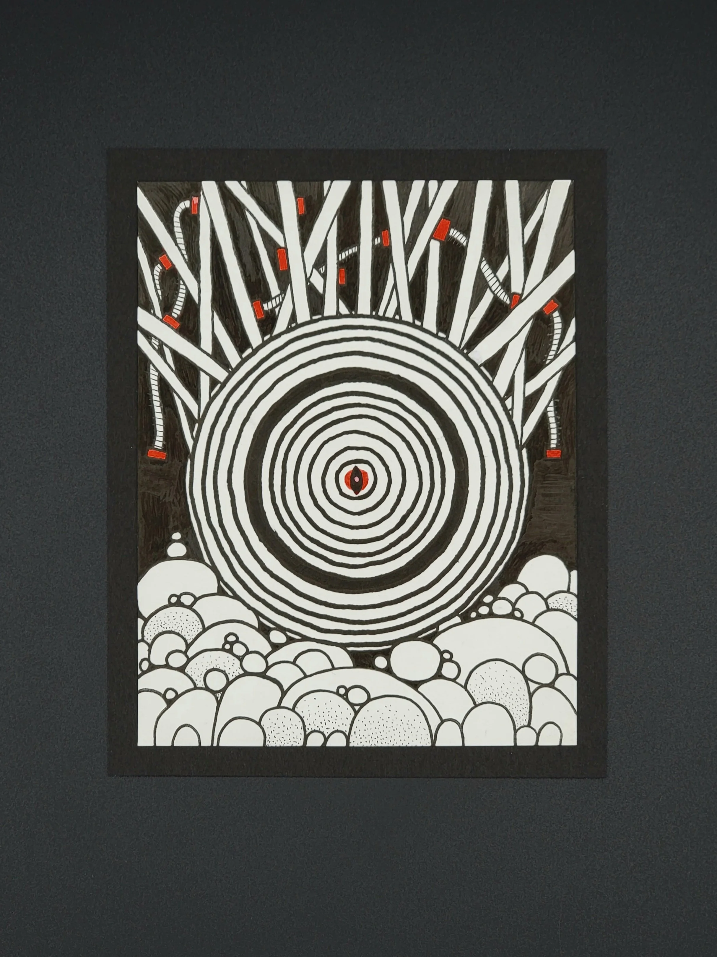 $9999 "The Machine" Ink - 1x Mounted (12.4cm x 15.6cm / 4.9in x 6.1in)