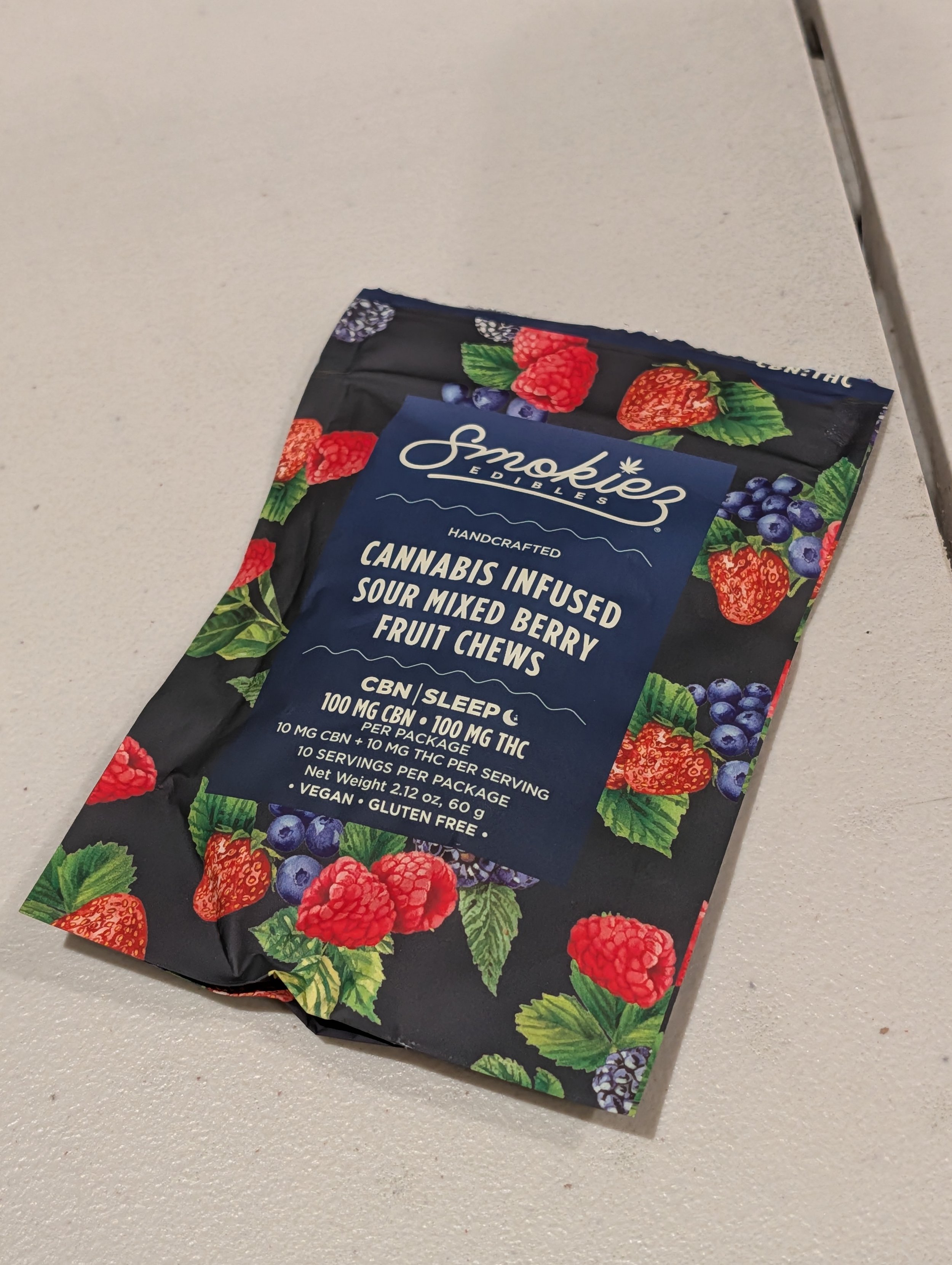 Smokiez Sour Mixed Berry CBN:THC Gummies