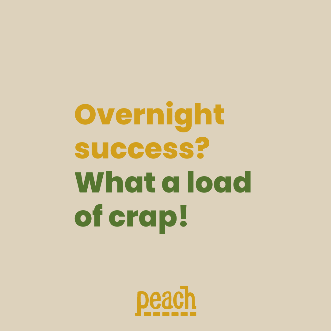 Over night success? What a load of crap!
