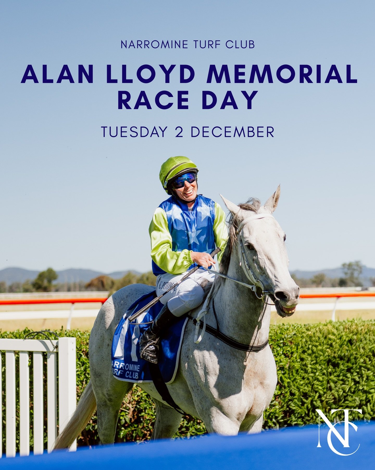 Alan Lloyd Memorial Race Day | Tuesday 2 December

Join us trackside for the Alan Lloyd Memorial Race Day and soak up an afternoon of country racing as we celebrate the end of a great 2025 racing season.

We&rsquo;d love to see you there - Free entry
