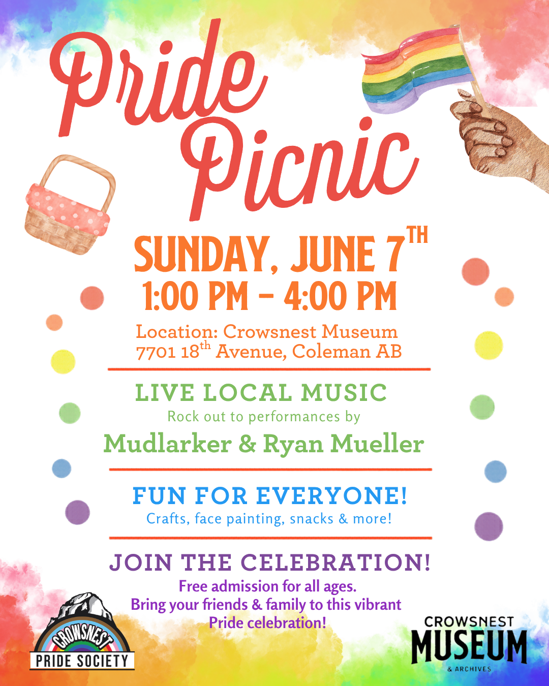 Crowsnest Museum x Croswsnest Pride Society Pride Picnic
