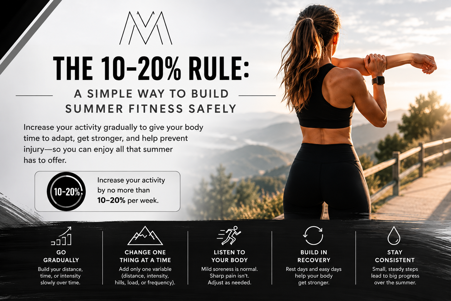 The 10–20% Rule: A Simple Way to Build Summer Fitness Without Breaking Down