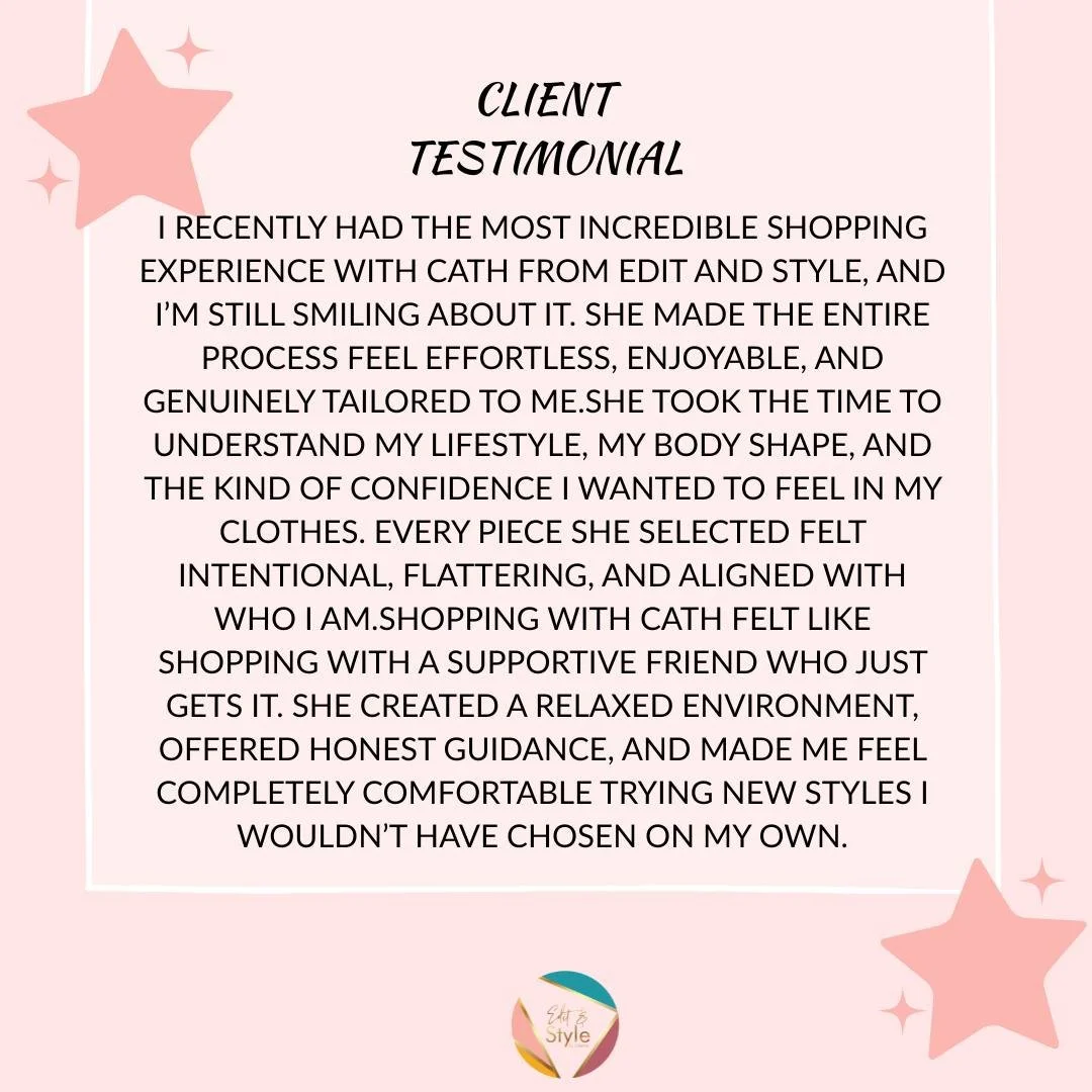 Getting reviews like this just make me so happy 🌟
To understand my clients, I have to spend time with them, hence my Style Consultation are made so that I have time to listen and understand what they absolutely need. 
It isn't a one size fits all ap