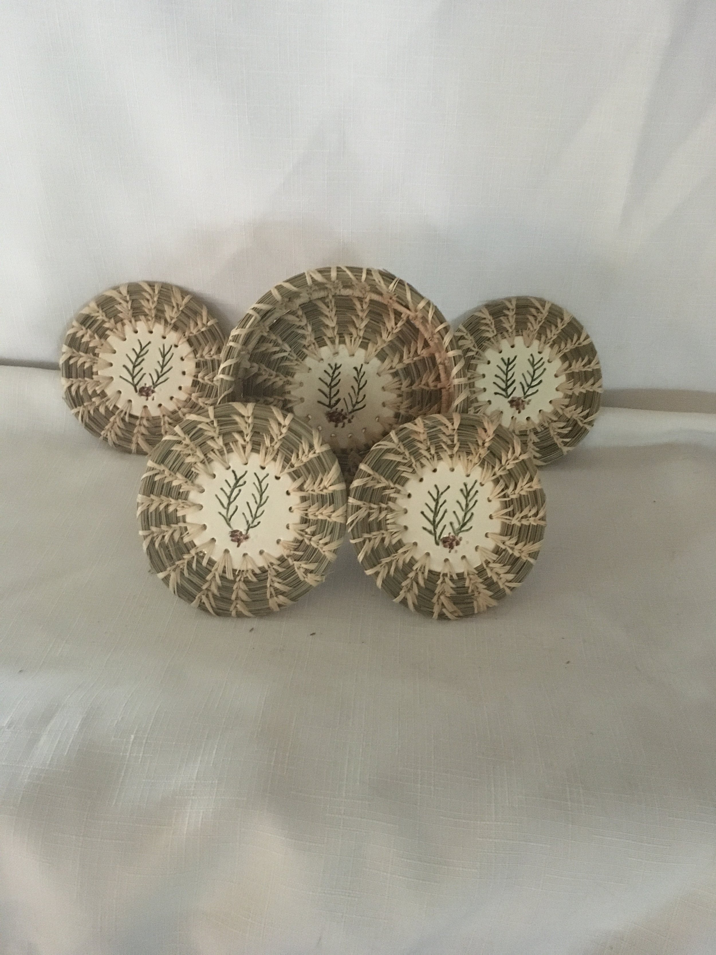 Pine Bough Coaster Set