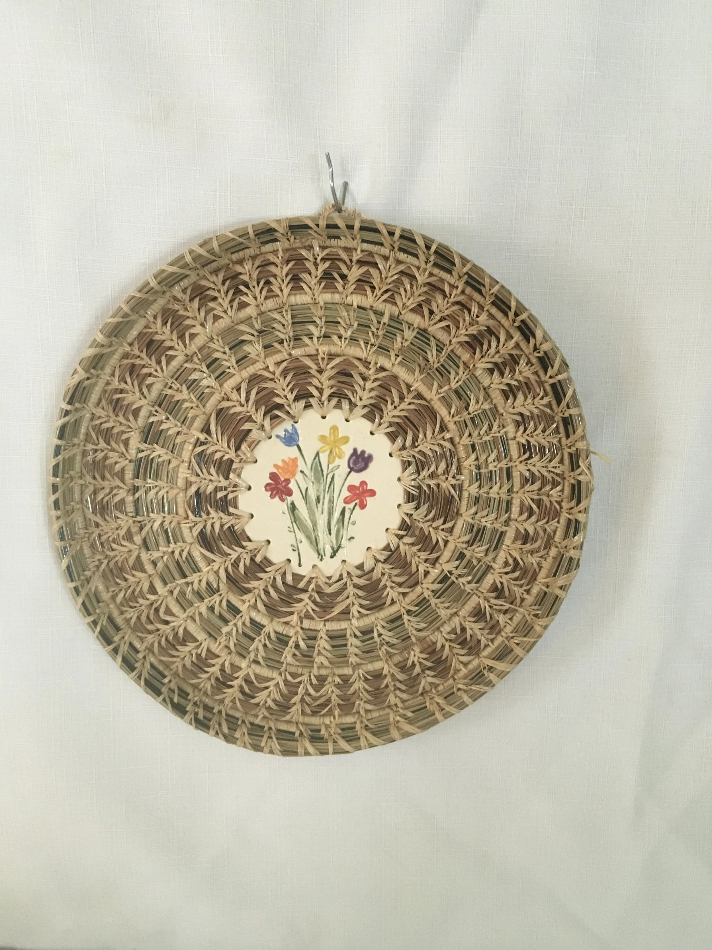 Large Flower Bouquet Plate
