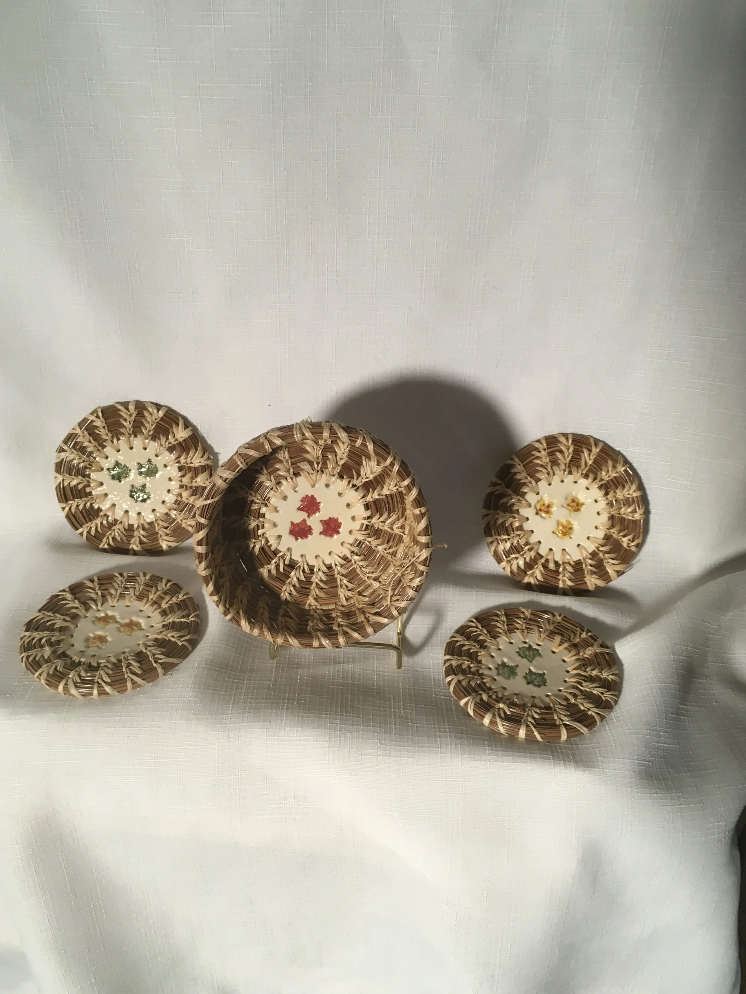 Fall Leaf Coaster Set