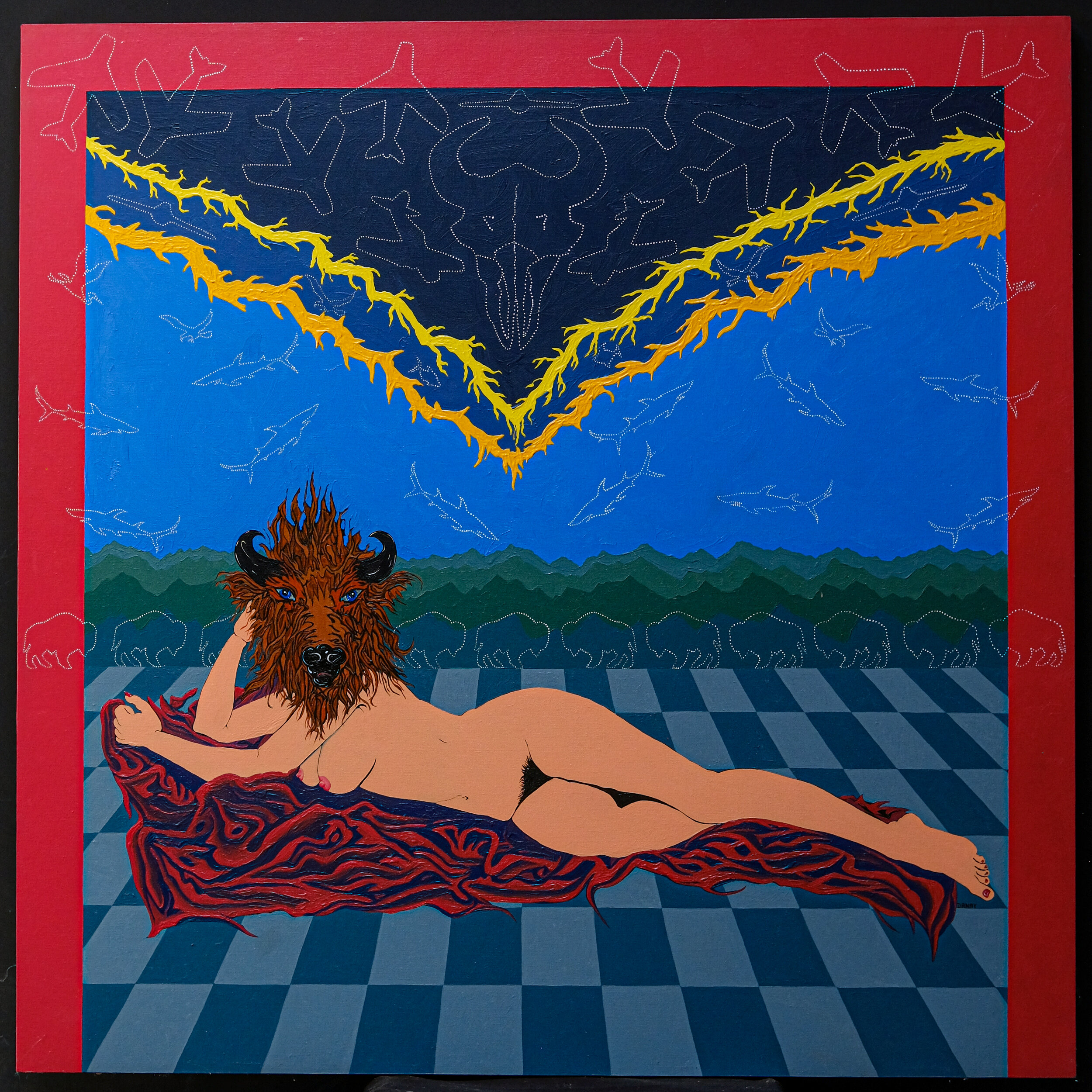 Buffalo Gal Reclining