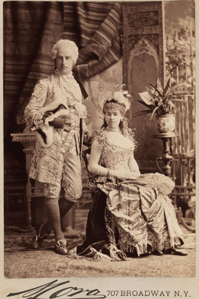 Mr. Cornelius Vanderbilt II as "Louis XVI" and Mrs. Alice Claypoole Vanderbilt as "Electric Light"