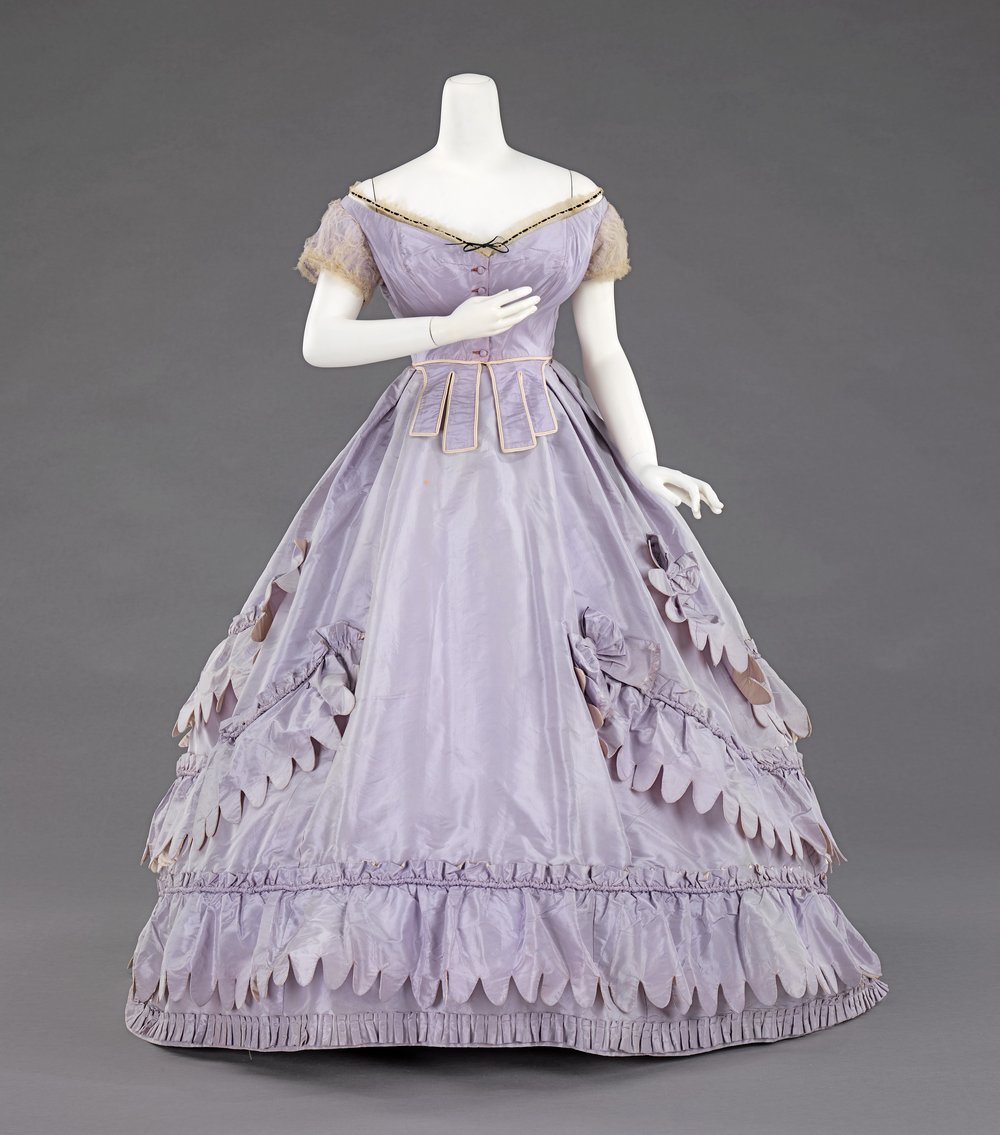 Dress, 1862-65 (with evening bodice)