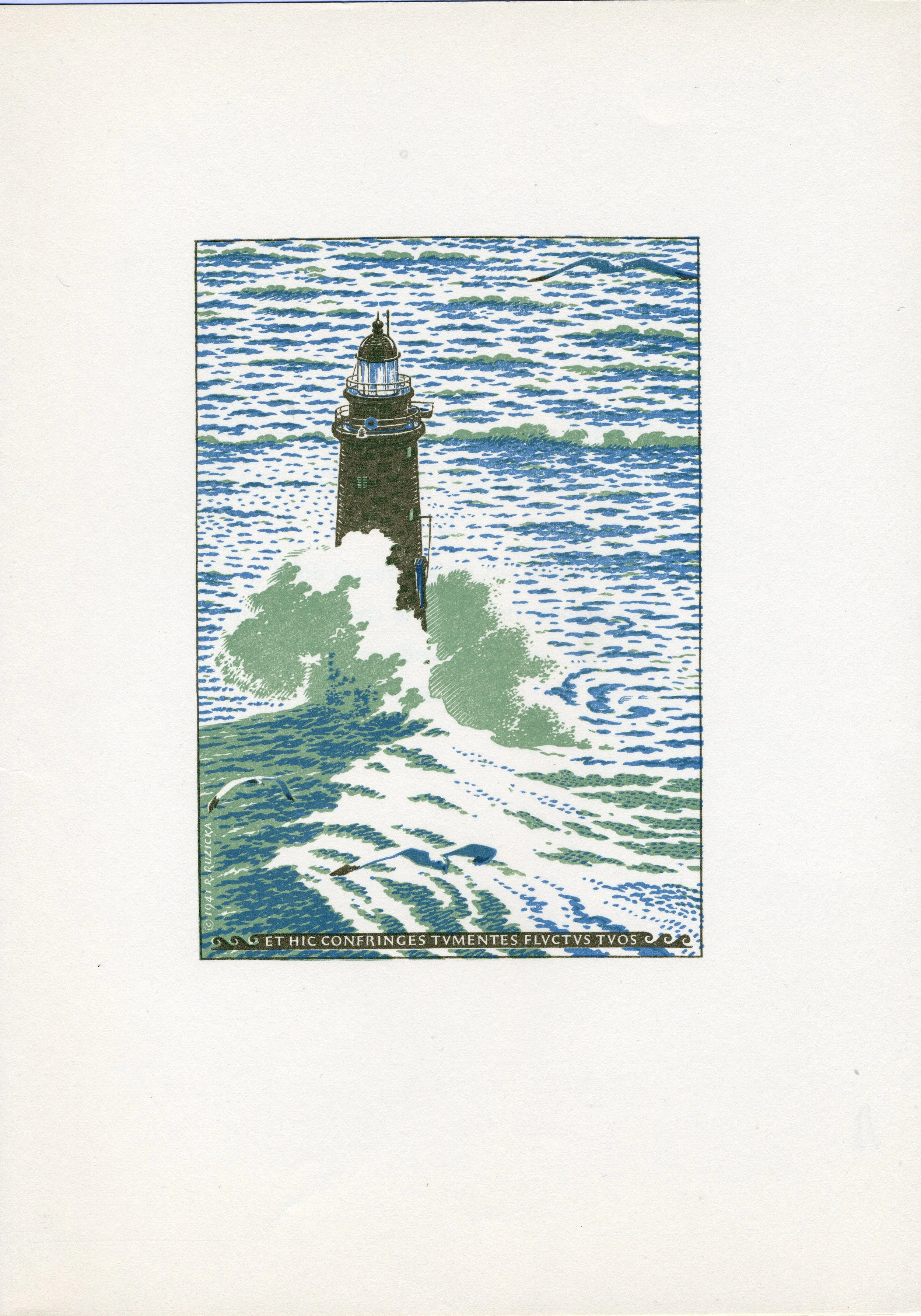 Minot's Ledge Lighthouse - 1947 Limited Edition Print