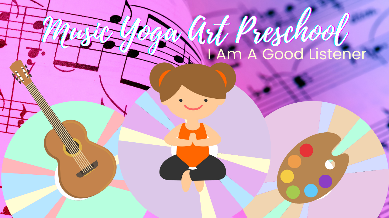 Music Yoga Art Preschool - I Am A Good Listener (One-Time)
30 min.  $9.  3-5yo (Ages Flexible) 