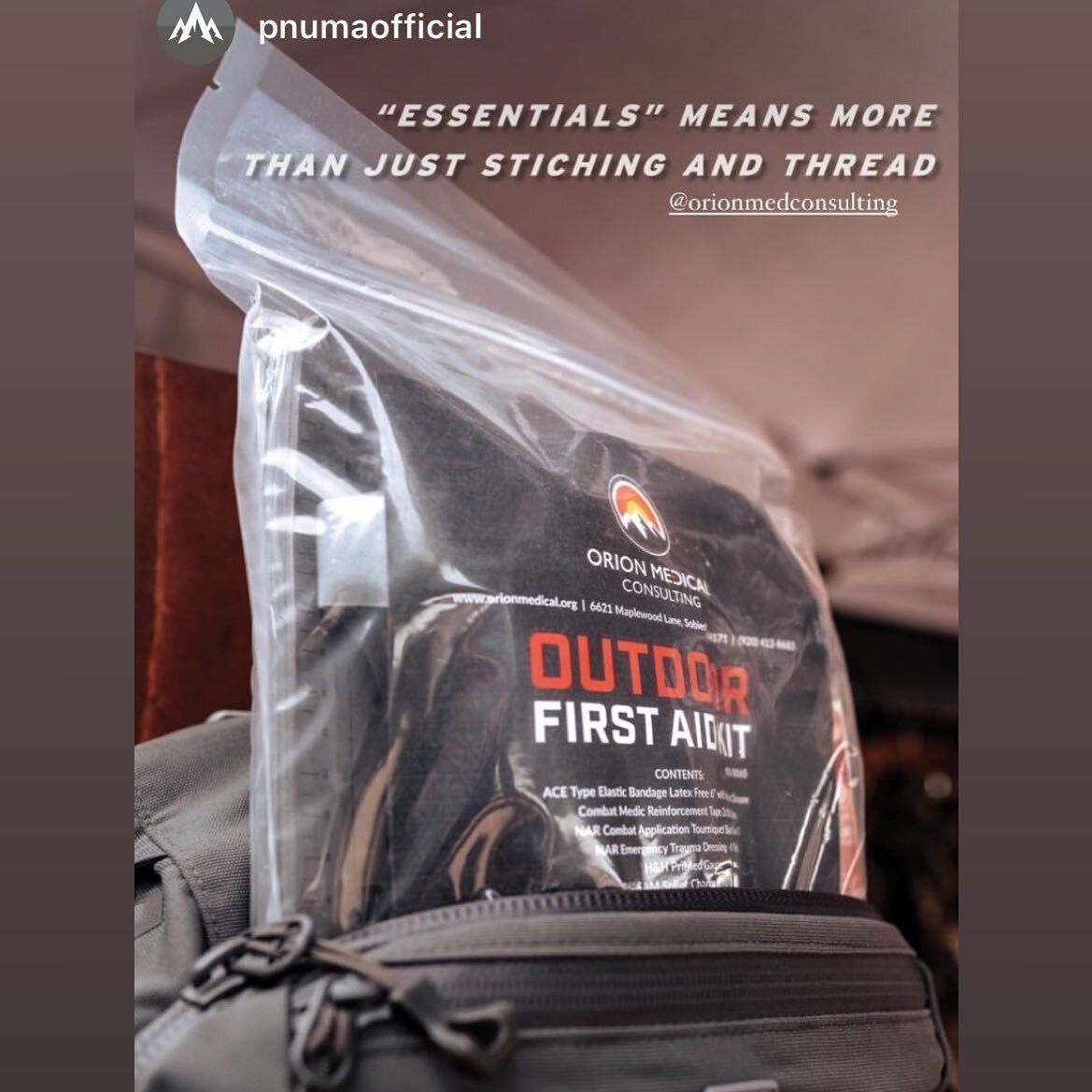 Before your next adventure outfit yourself with the highest quality @pnumaofficial gear and a top notch first aid kit!!