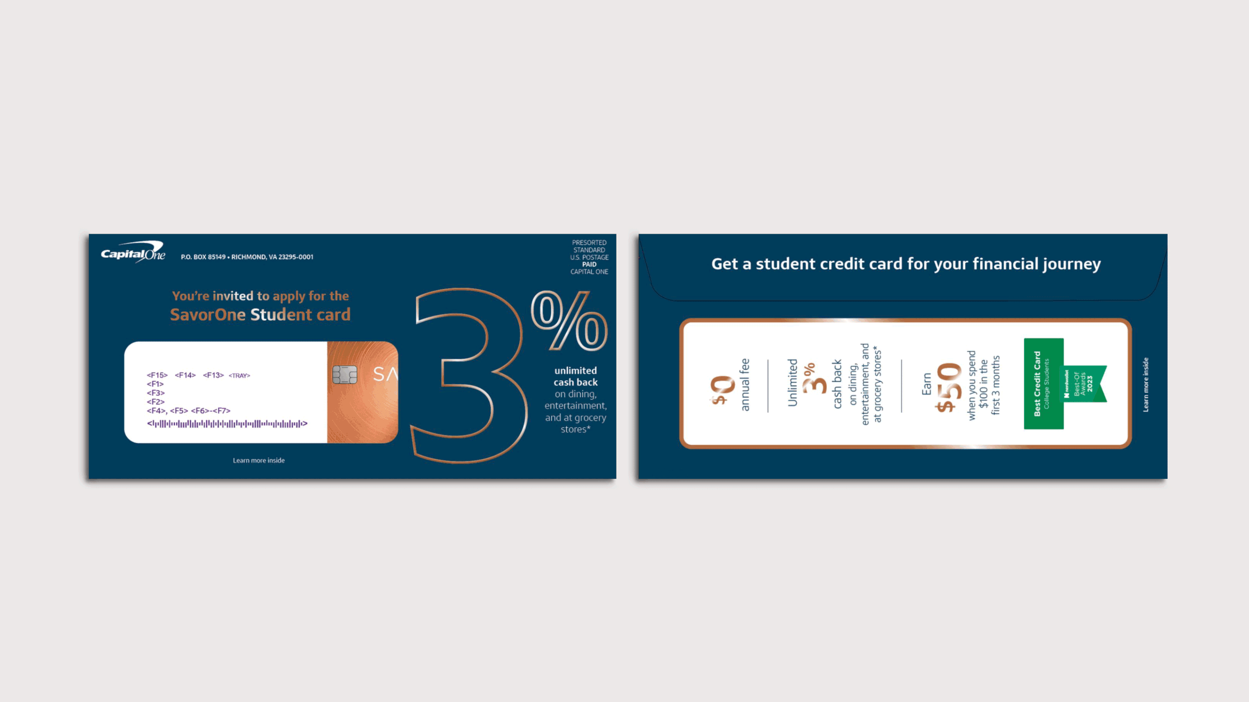 Capital One: Direct Mail Marketing