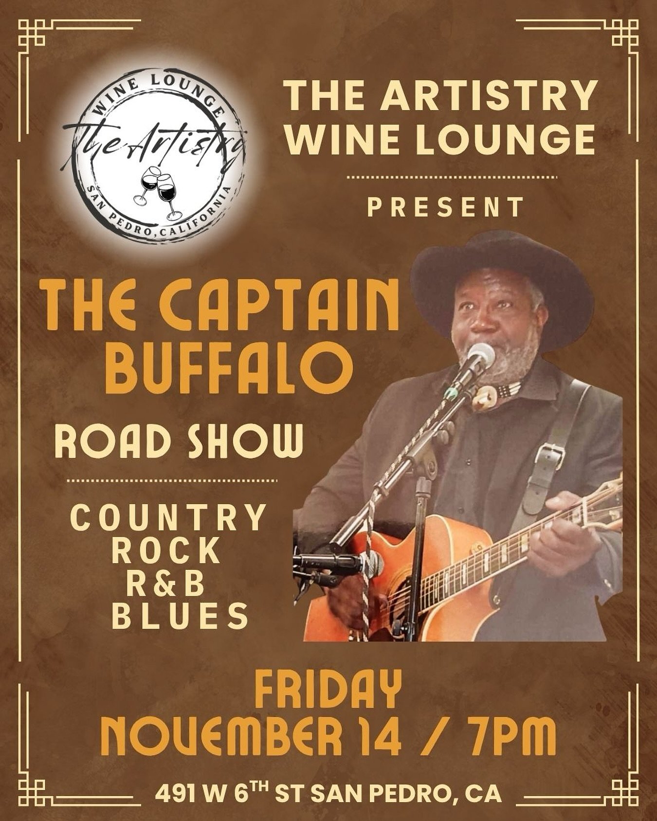 The Captain Buffalo 🦬🎶

Bernard and Rusty 🎶 Nov 14th / 7pm